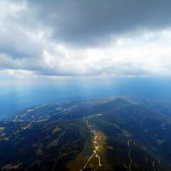 Flugwegposition um 12:38:03: Aufgenommen in der Nähe von St. Oswald-Möderbrugg, Österreich in 2673 Meter